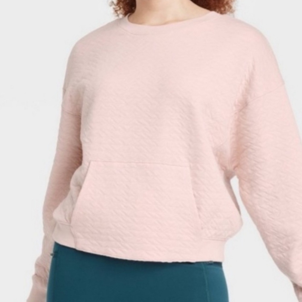 All in Motion Pink Quilted Sweater - Picture 3 of 8